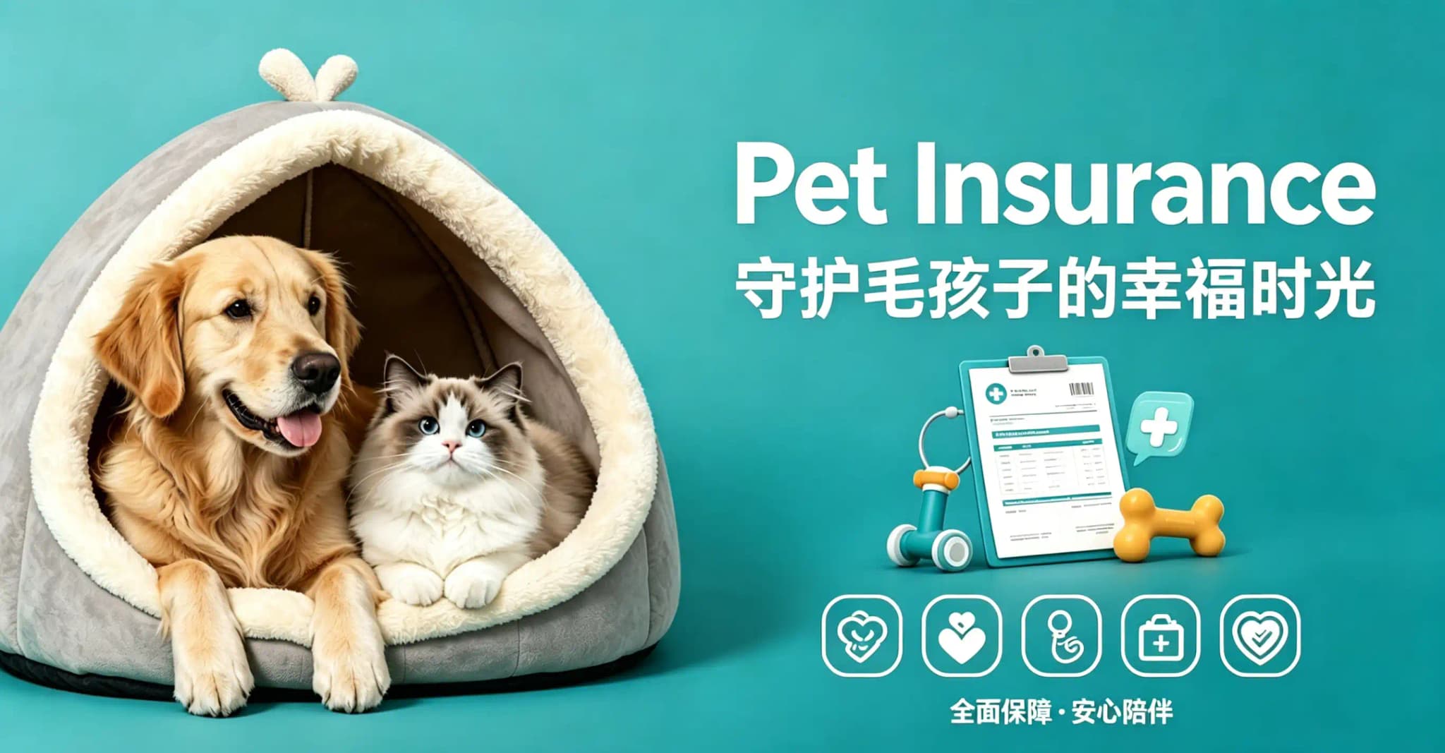 Pet health insurance protection for dogs and cats